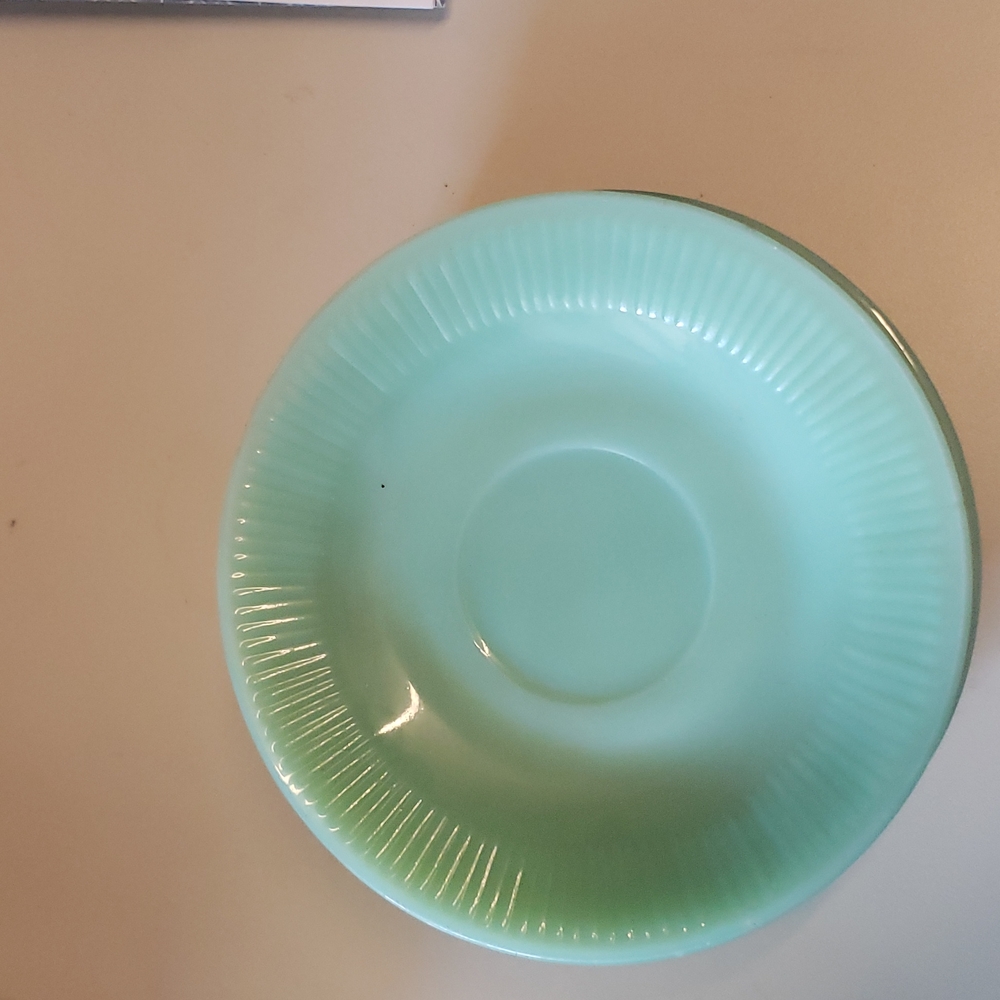 Fire King Jadeite Heavy Duty Saucer